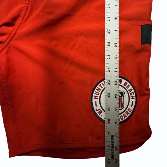 IPD Huntington Beach OC Jr Lifeguard Mens 32 Red Board Shorts 83 Style Swim - Picture 10 of 12